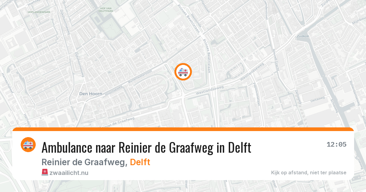 Ambulance naar Reinier de Graafweg in Delft — 3 feb 2026