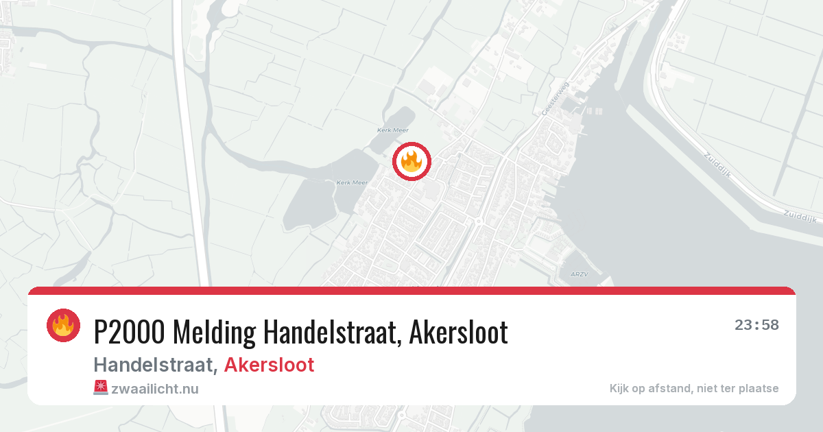 P2000 Melding Handelstraat, Akersloot — 3 feb 2026