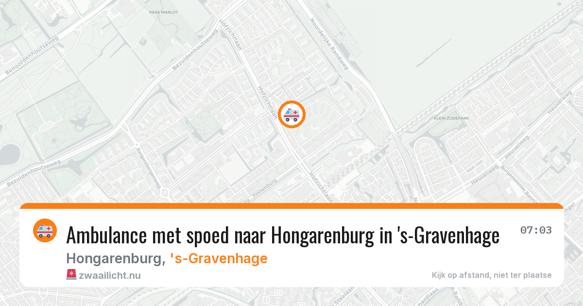 Ambulance met spoed naar Hongarenburg in 's-Gravenhage — 12 feb 2026