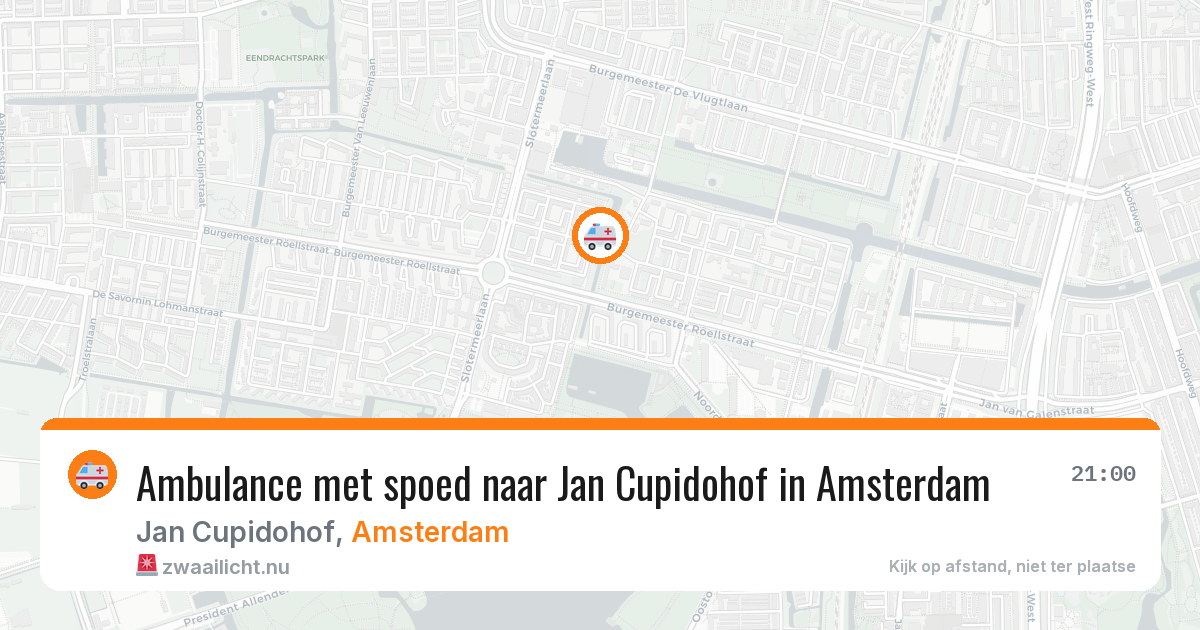 Ambulance met spoed naar Jan Cupidohof in Amsterdam — 27 mrt 2026
