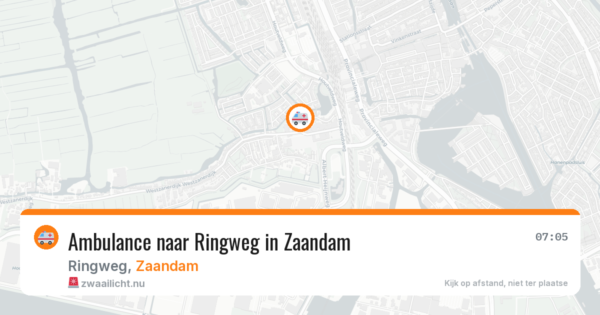 Ambulance naar Ringweg in Zaandam — 26 jul 2026