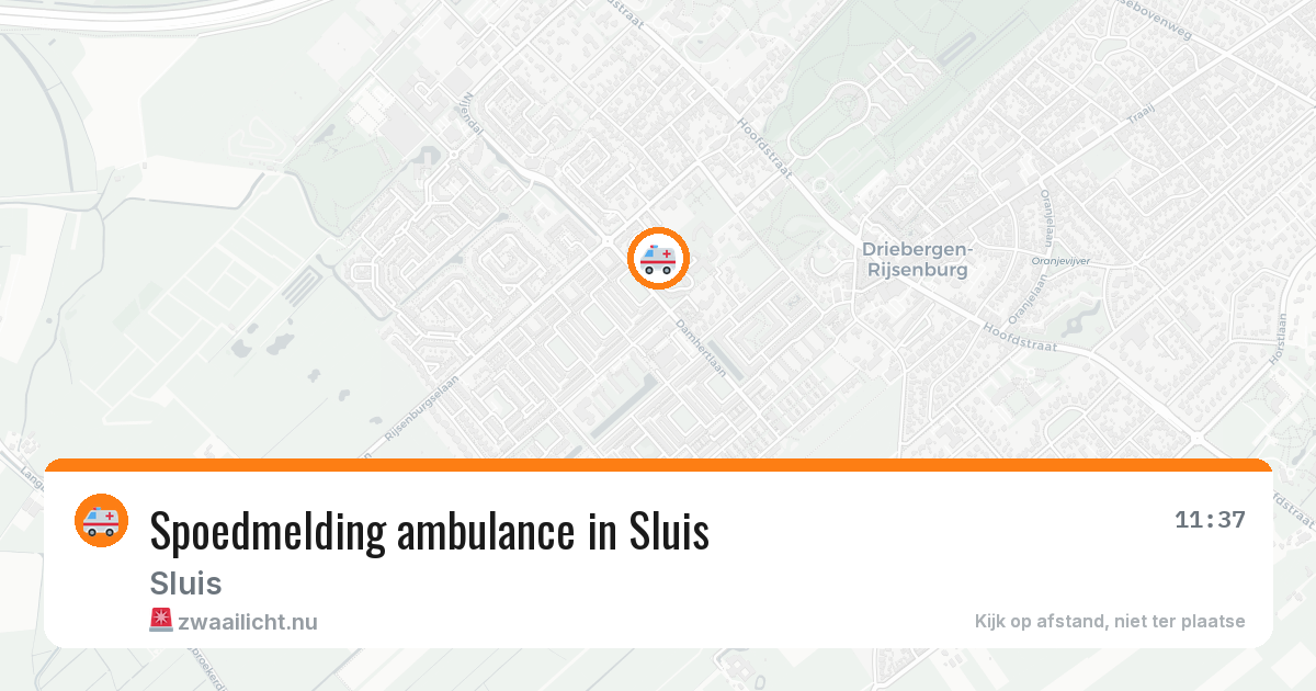 Spoedmelding ambulance in Sluis — 21 jan 2026