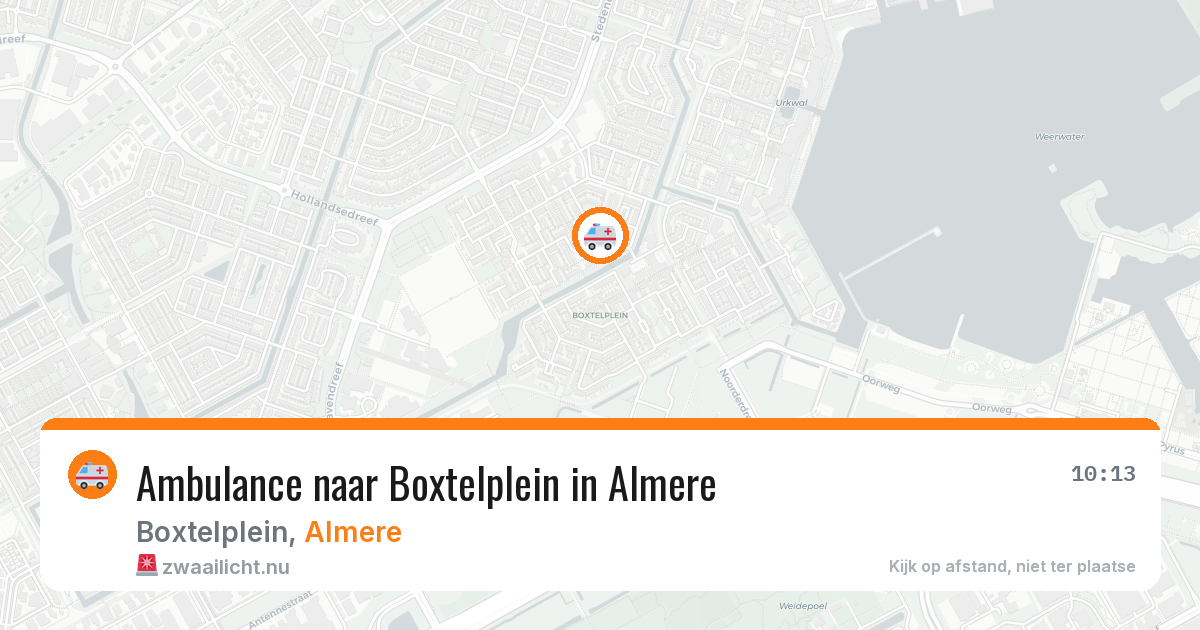 Ambulance naar Boxtelplein in Almere — 13 jul 2026