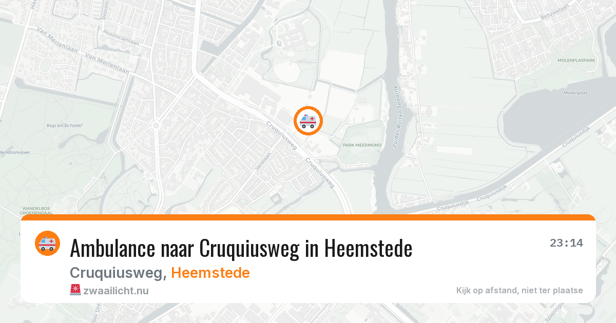 Ambulance naar Cruquiusweg in Heemstede — 23 jul 2026