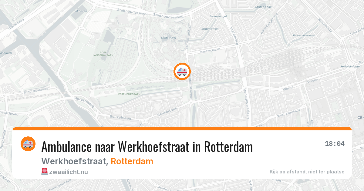 Ambulance naar Werkhoefstraat in Rotterdam — 10 jul 2026