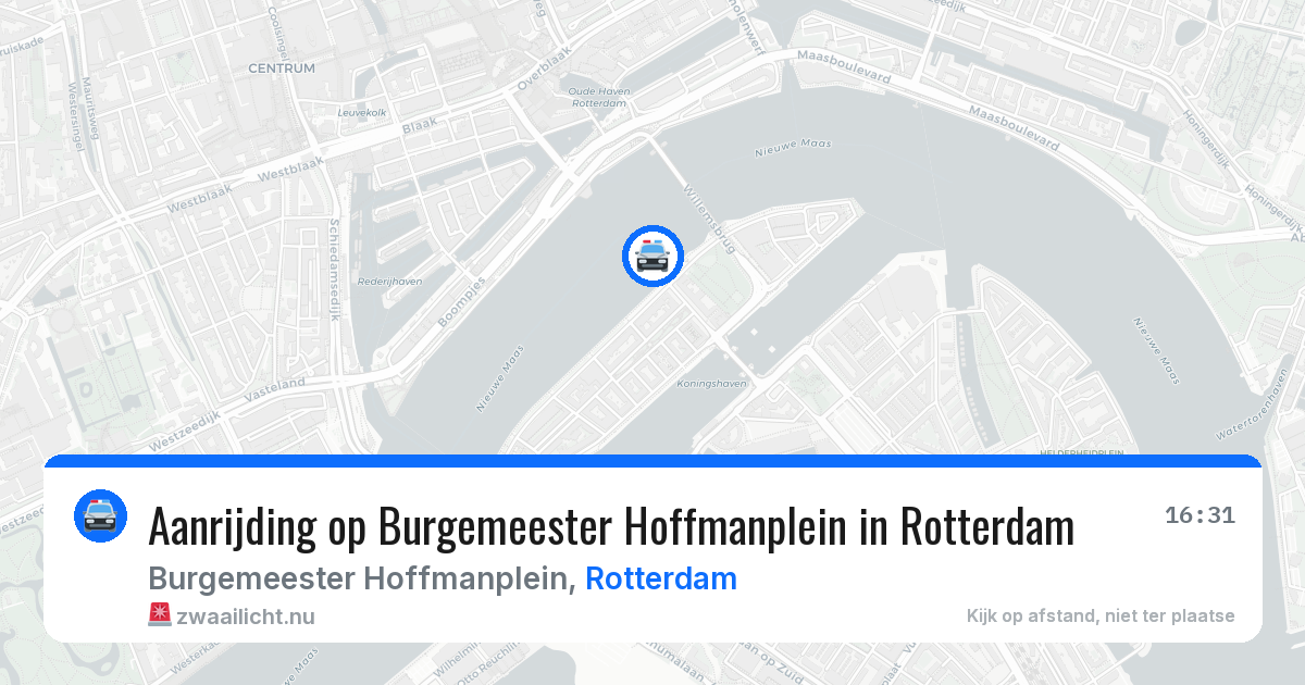 Aanrijding op Burgemeester Hoffmanplein in Rotterdam — 5 jun 2026