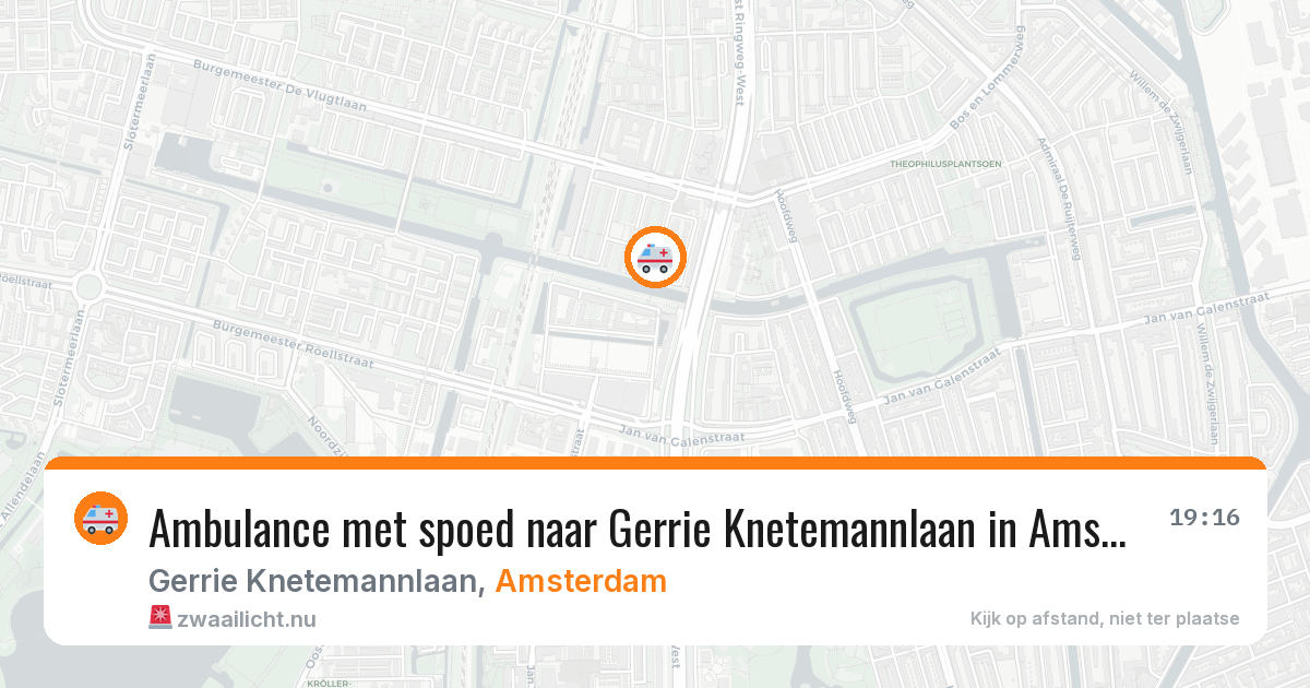 Ambulance met spoed naar Gerrie Knetemannlaan in Amsterdam — 8 apr 2026