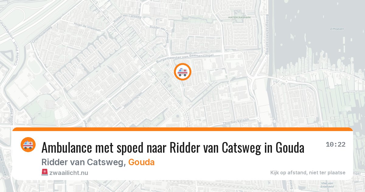 Ambulance met spoed naar Ridder van Catsweg in Gouda — 28 apr 2026