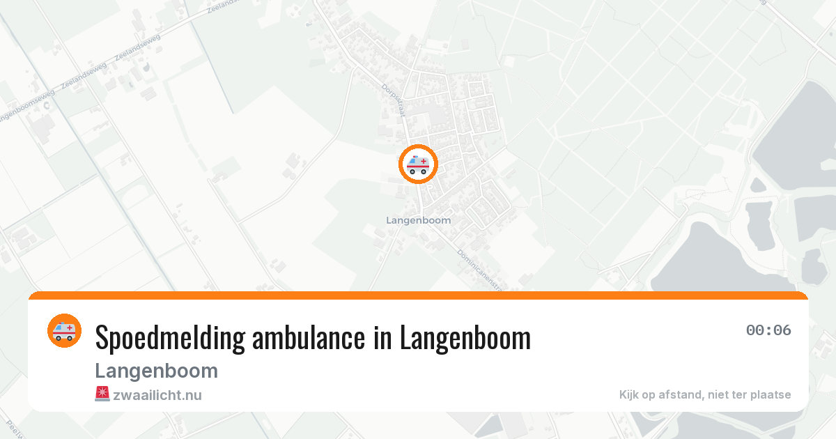 Spoedmelding ambulance in Langenboom — 6 jul 2026