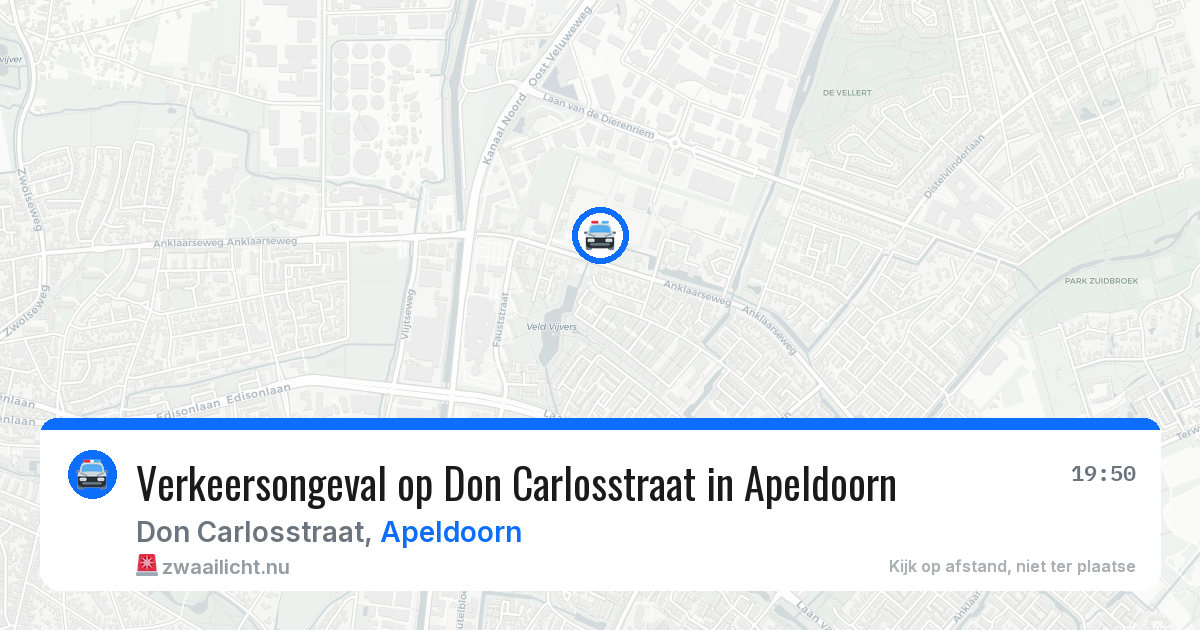 Verkeersongeval op Don Carlosstraat in Apeldoorn — 10 mei 2026
