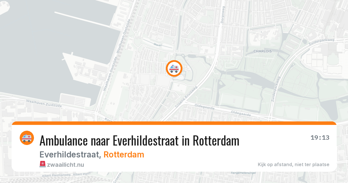 Ambulance naar Everhildestraat in Rotterdam — 15 mei 2026