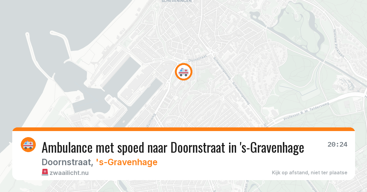 Ambulance met spoed naar Doornstraat in 's-Gravenhage — 23 jul 2026