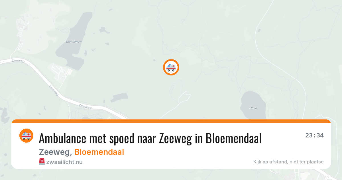 Ambulance met spoed naar Zeeweg in Bloemendaal — 11 jul 2026