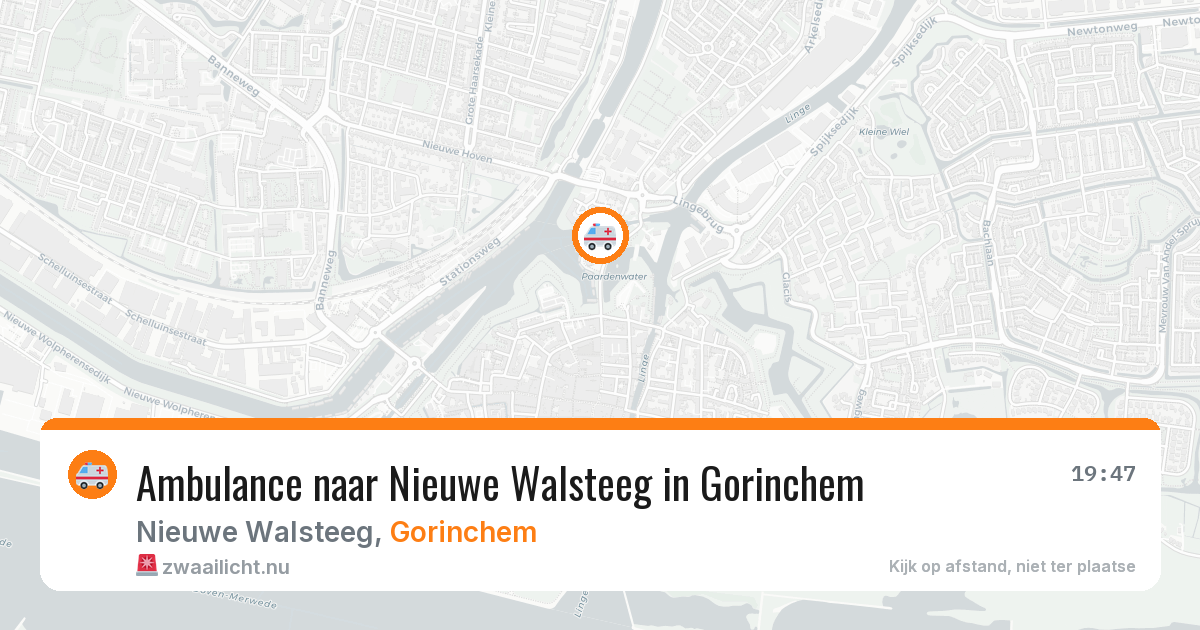 Ambulance naar Nieuwe Walsteeg in Gorinchem — 15 jul 2026