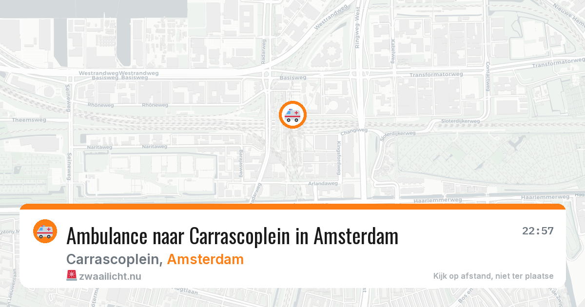 Ambulance naar Carrascoplein in Amsterdam — 9 mei 2026