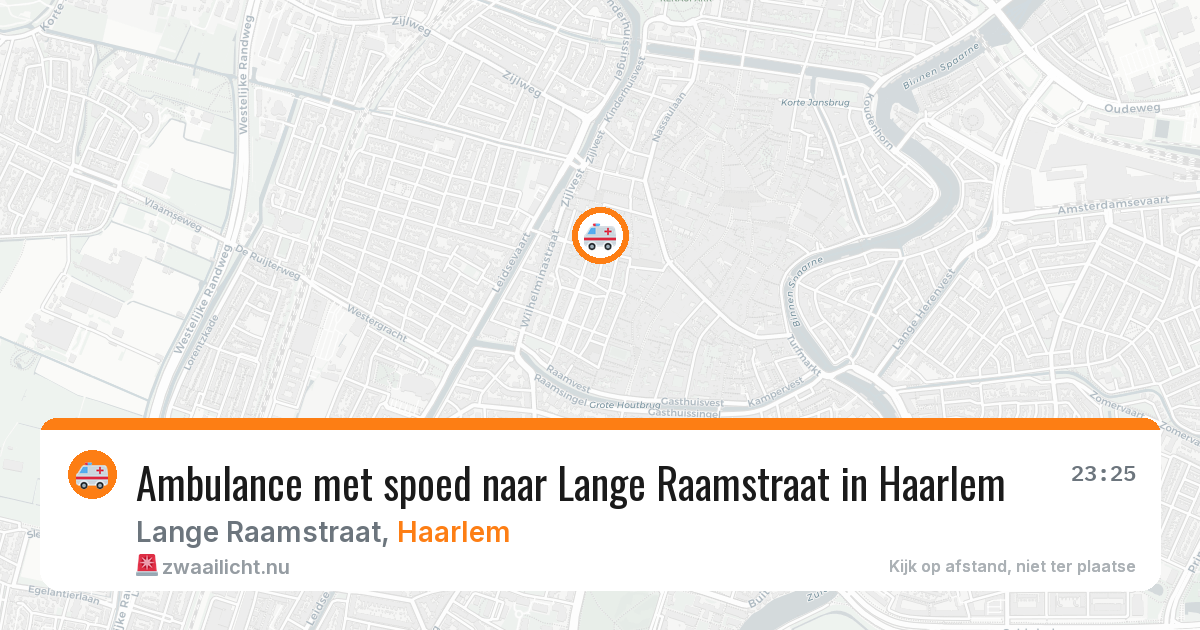 Ambulance met spoed naar Lange Raamstraat in Haarlem — 5 jun 2026