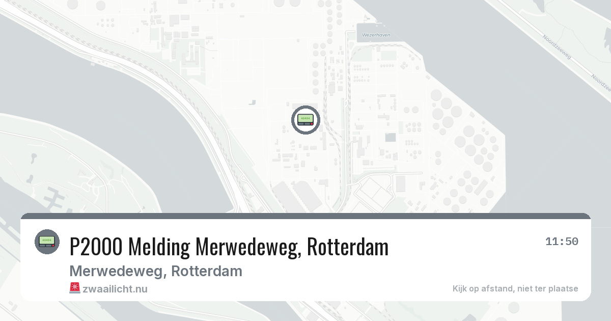 P2000 Melding Merwedeweg, Rotterdam — 1 apr 2026