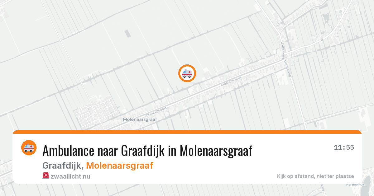 Ambulance naar Graafdijk in Molenaarsgraaf — 7 apr 2026