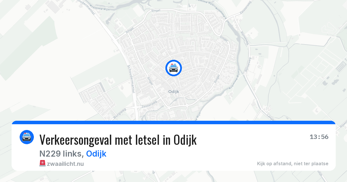 Verkeersongeval met letsel in Odijk — 10 jul 2026
