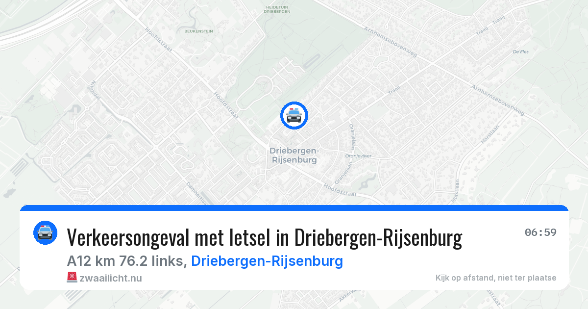 Verkeersongeval met letsel in Driebergen-Rijsenburg — 2 apr 2026