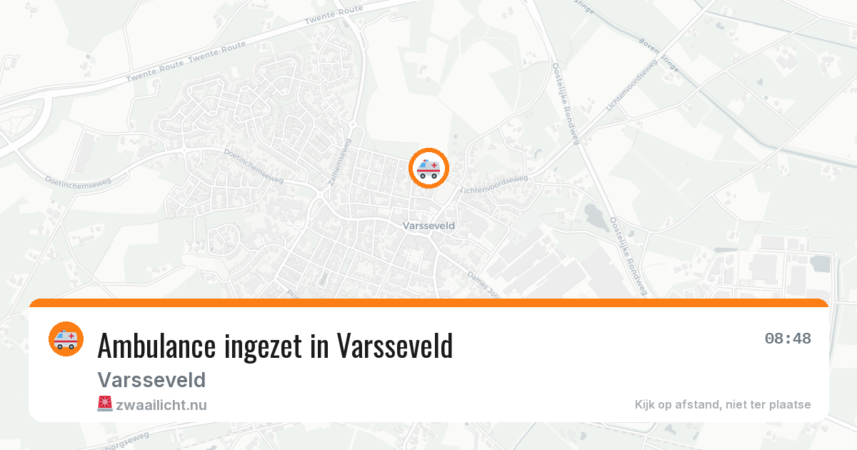 Ambulance ingezet in Varsseveld — 25 mrt 2026