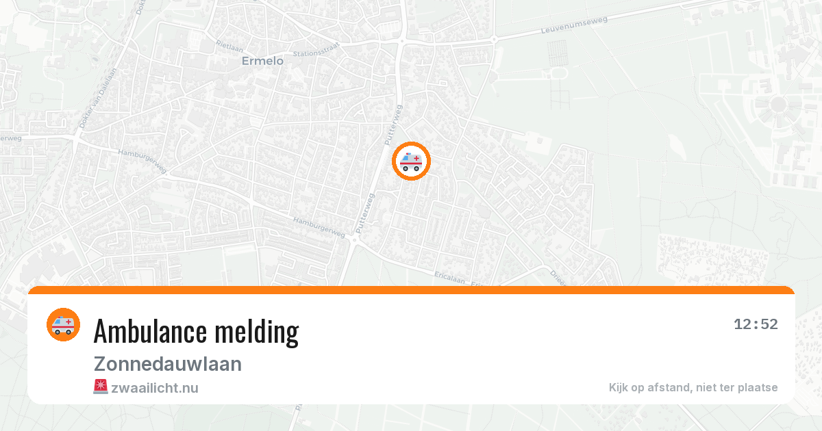 Ambulance melding — 12 jul 2026