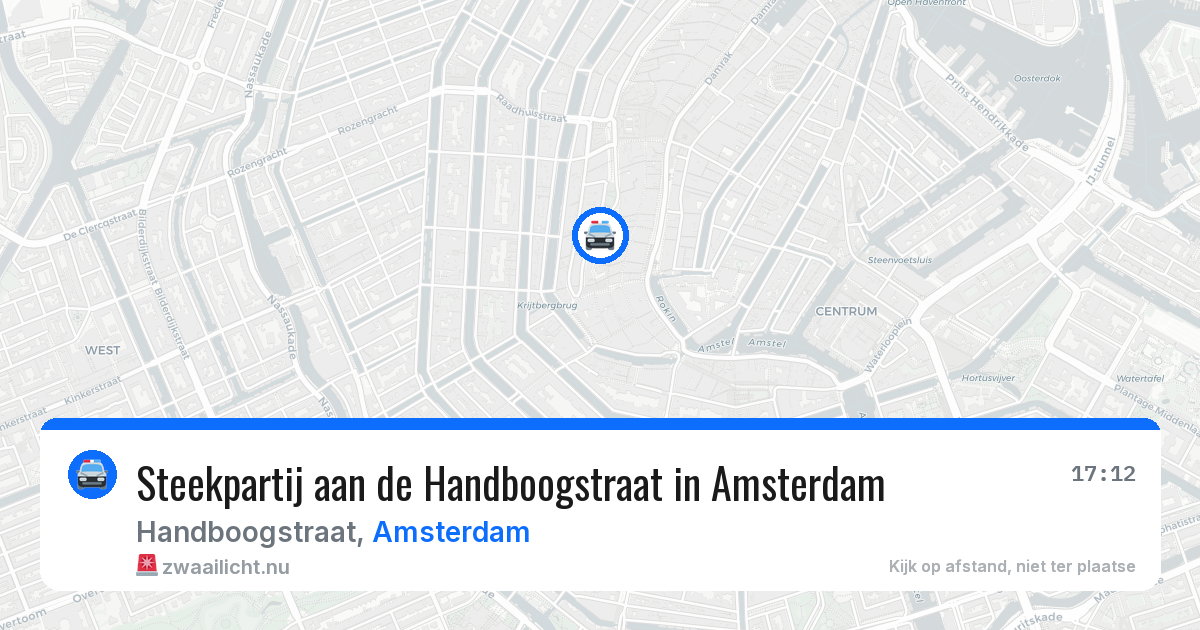 Steekpartij aan de Handboogstraat in Amsterdam — 8 apr 2026
