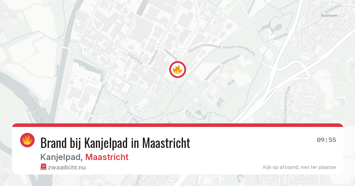 Brand bij Kanjelpad in Maastricht — 9 jun 2026