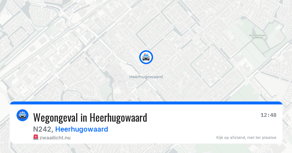Wegongeval in Heerhugowaard — 15 mei 2026
