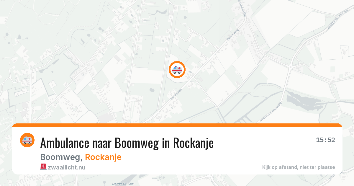 Ambulance naar Boomweg in Rockanje — 23 mrt 2026