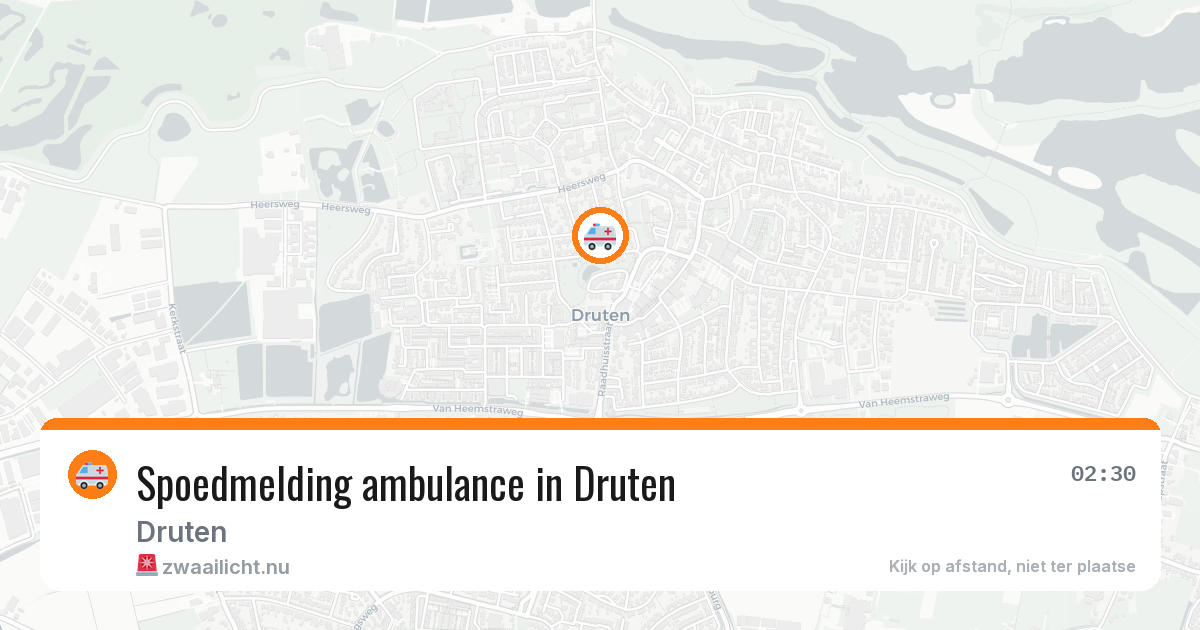 Spoedmelding ambulance in Druten — 19 jul 2026