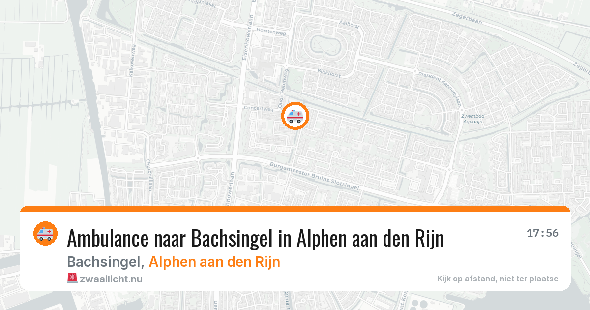 Ambulance naar Bachsingel in Alphen aan den Rijn — 14 jul 2026