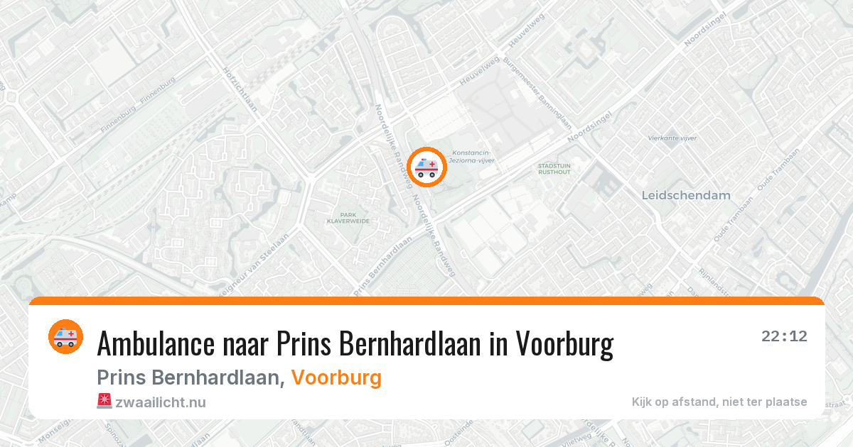 Ambulance naar Prins Bernhardlaan in Voorburg — 7 apr 2026