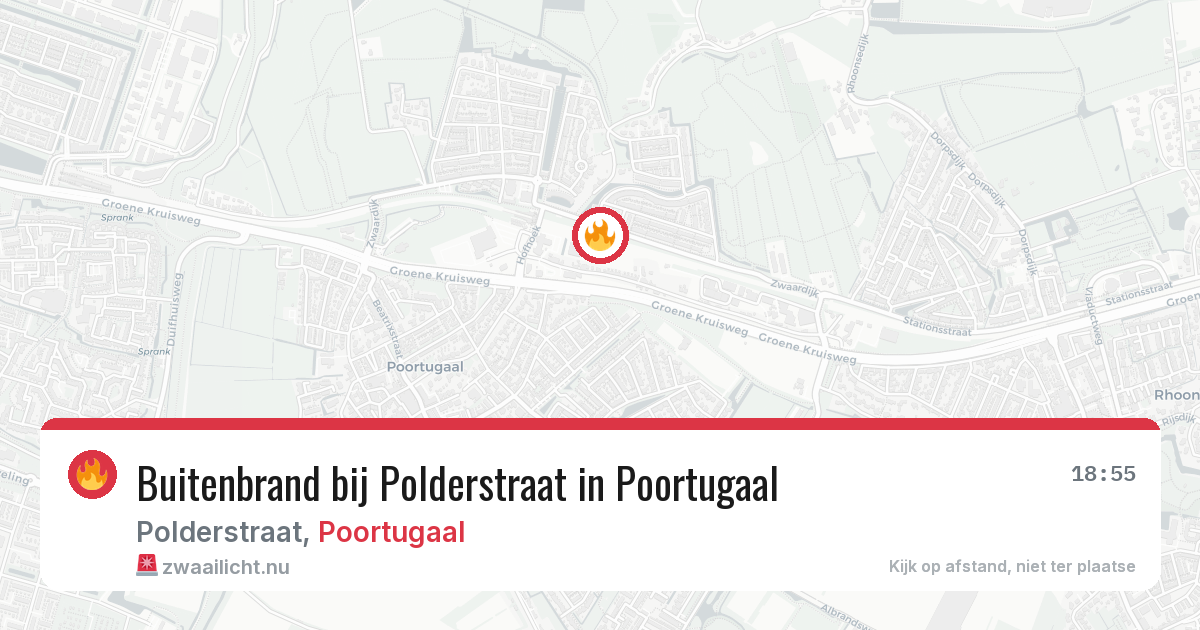 Buitenbrand bij Polderstraat in Poortugaal — 3 jun 2026