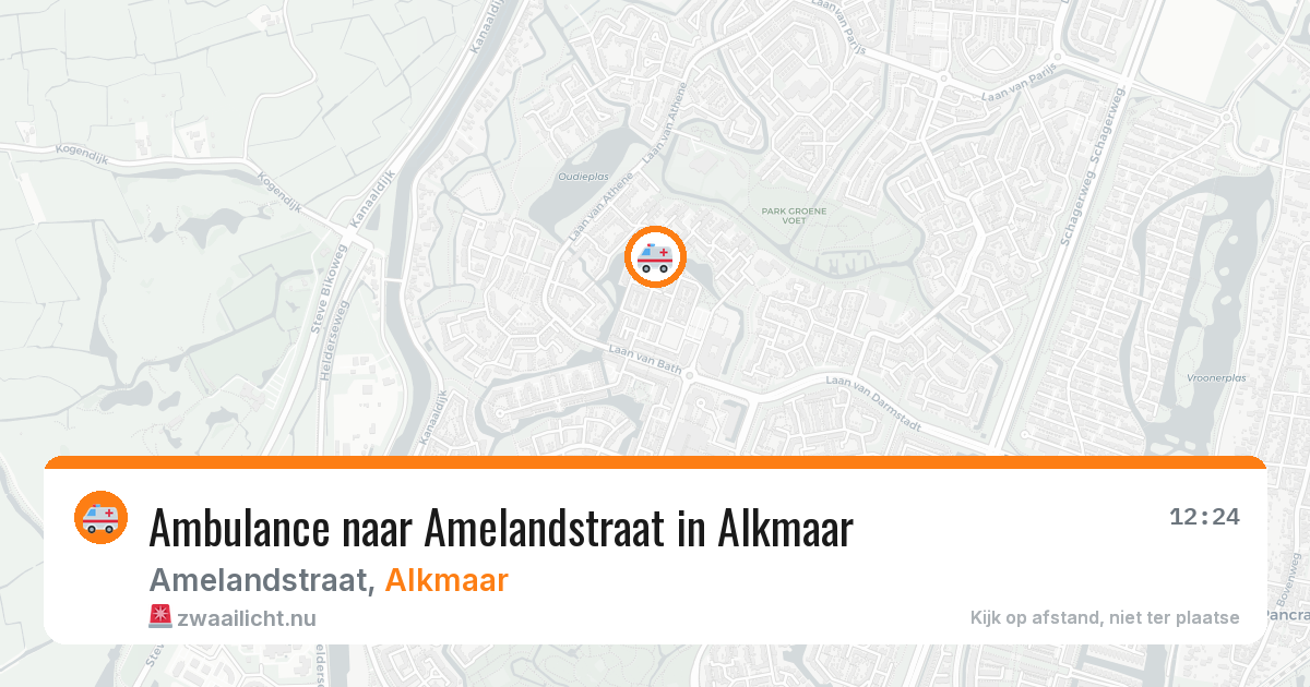 Ambulance naar Amelandstraat in Alkmaar — 4 jun 2026