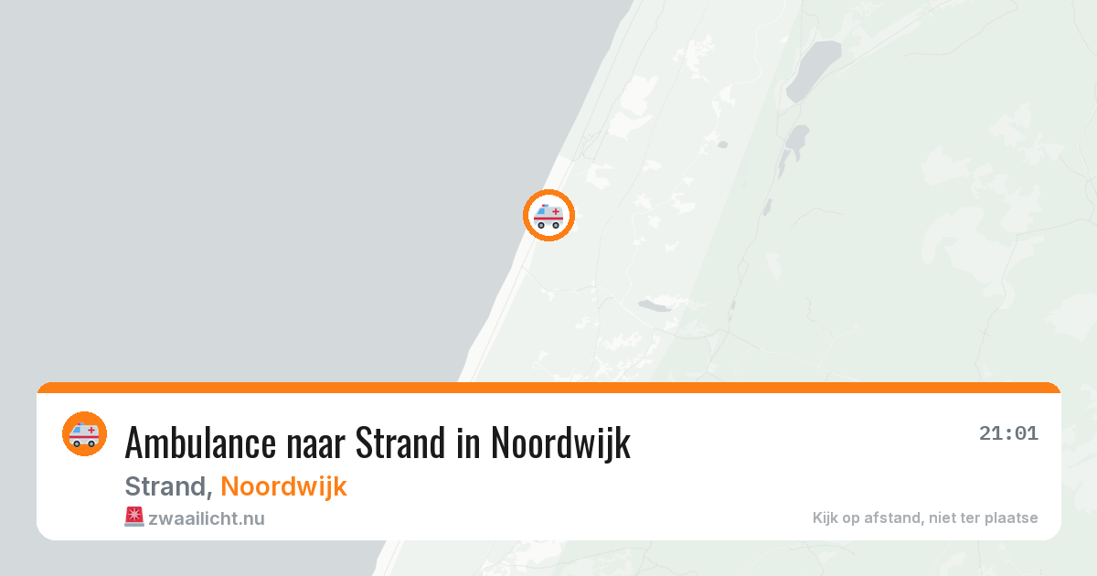 Ambulance naar Strand in Noordwijk — 3 mei 2026