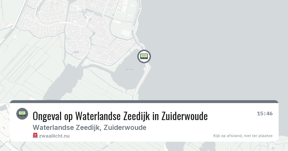 Ongeval op Waterlandse Zeedijk in Zuiderwoude — 21 feb 2026