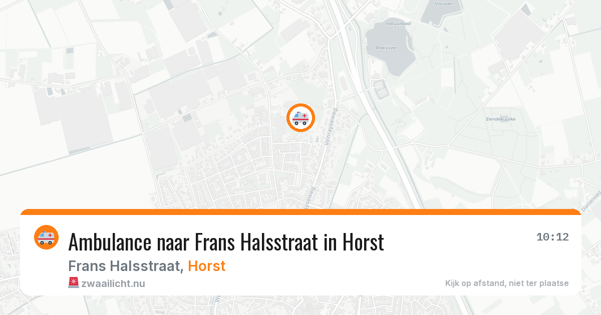 Ambulance naar Frans Halsstraat in Horst — 26 jul 2026