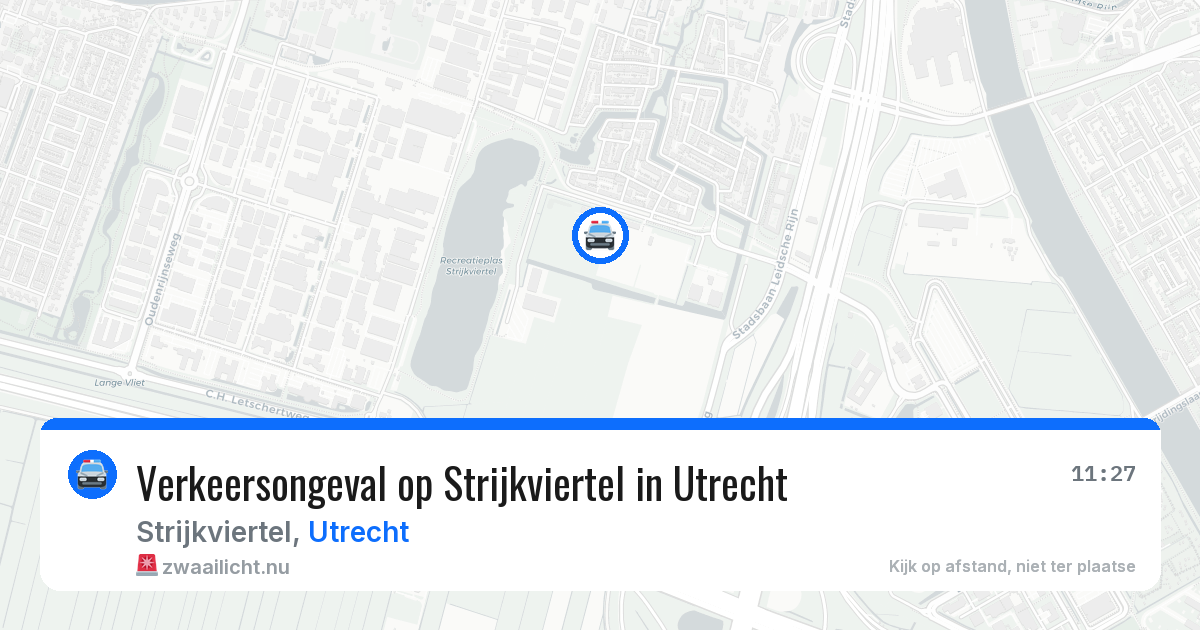 Verkeersongeval op Strijkviertel in Utrecht — 26 jul 2026