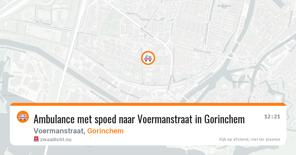 Ambulance met spoed naar Voermanstraat in Gorinchem — 5 jun 2026