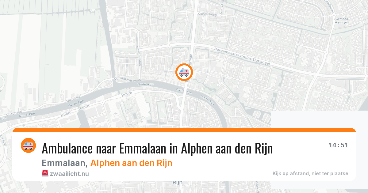Ambulance naar Emmalaan in Alphen aan den Rijn — 10 jul 2026