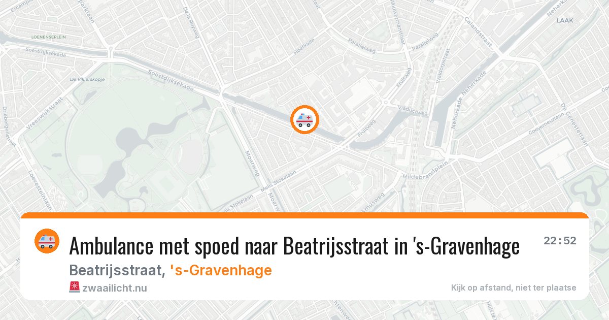 Ambulance met spoed naar Beatrijsstraat in 's-Gravenhage — 9 jun 2026