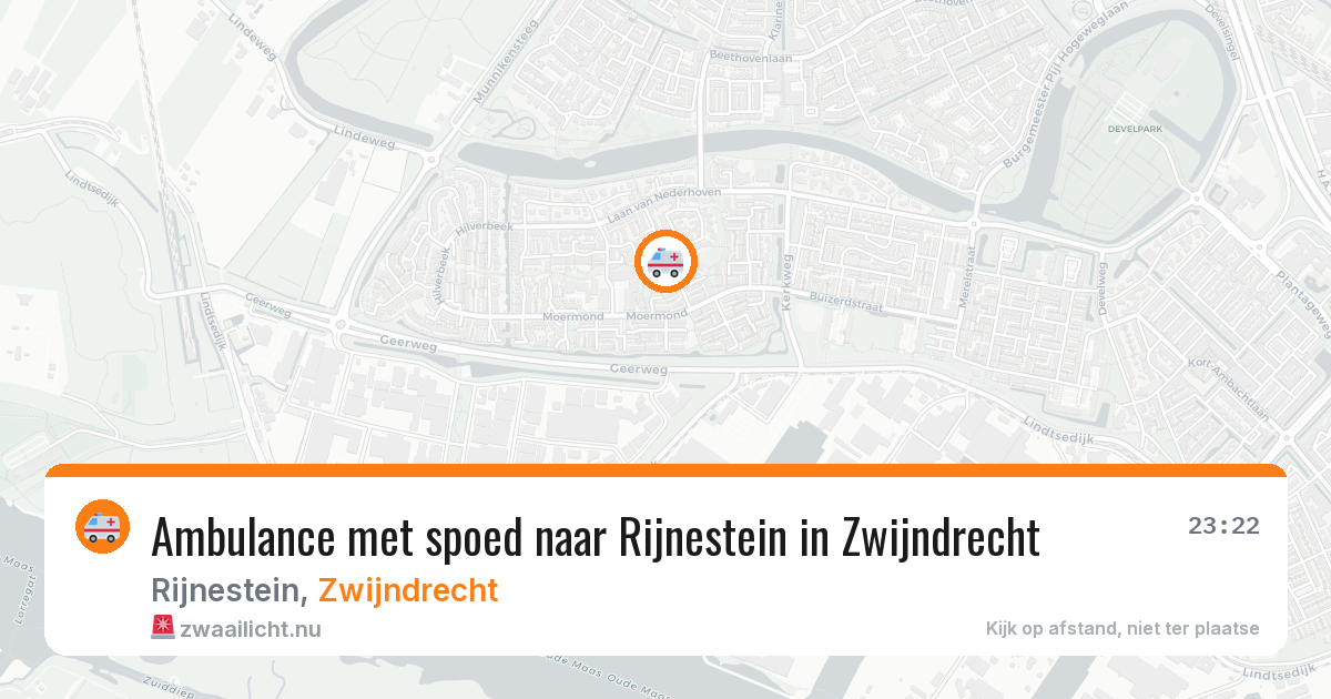 Ambulance met spoed naar Rijnestein in Zwijndrecht — 11 jul 2026