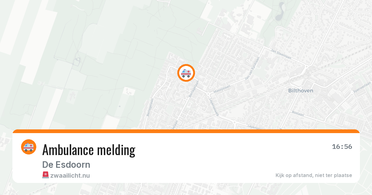 Ambulance melding — 16 jan 2026
