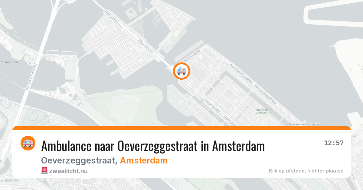 Ambulance naar Oeverzeggestraat in Amsterdam — 18 jul 2026