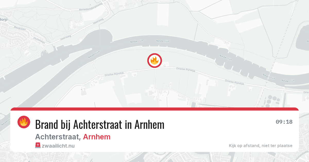Brand bij Achterstraat in Arnhem — 14 jul 2026