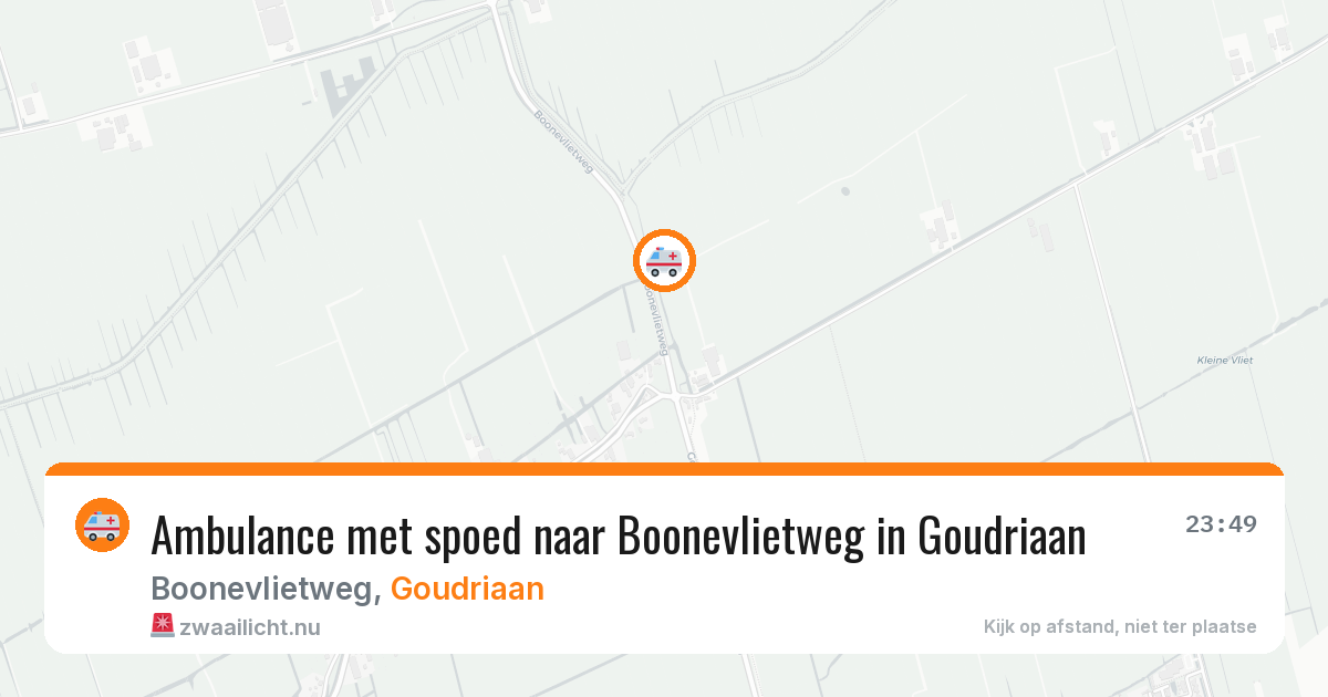 Ambulance met spoed naar Boonevlietweg in Goudriaan — 16 jan 2026