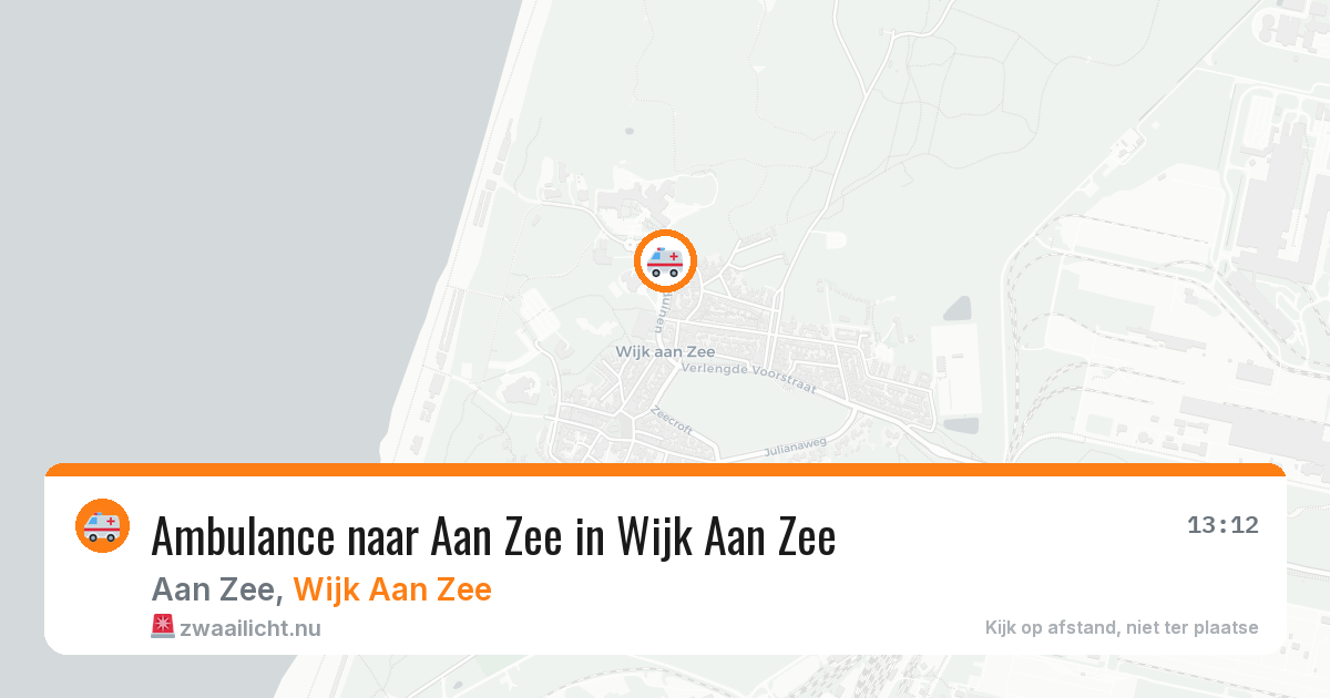 Ambulance naar Aan Zee in Wijk Aan Zee — 23 jul 2026
