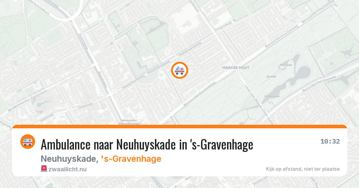 Ambulance naar Neuhuyskade in 's-Gravenhage — 21 jul 2026