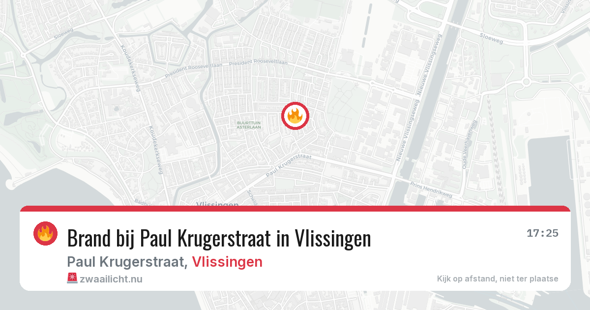 Brand bij Paul Krugerstraat in Vlissingen — 3 mei 2026